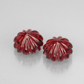  карата, натуральный Красный Гранат Альмандин, Необычная форма, Полупрозрачный