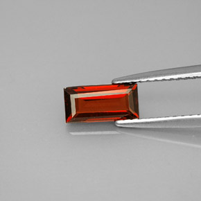 Натуральный Красный Альмандиновый гранат 1,09 карата Огранка Багет, VVS-VS