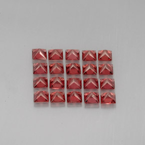  карата, натуральный Красный Гранат Альмандин, Квадрат, VVS-VS