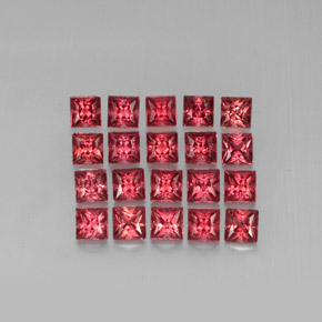  карата, натуральный Красный Гранат Альмандин, Квадрат, VVS-VS