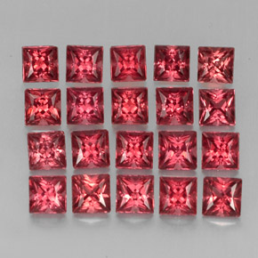  карата, натуральный Красный Гранат Альмандин, Квадрат, VVS-VS