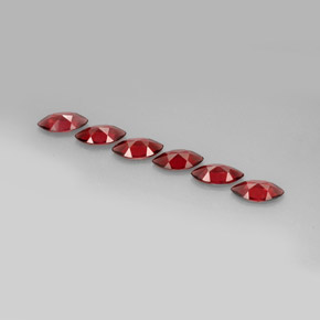  карата, натуральный Красный Гранат Альмандин, Маркиза, VVS-VS