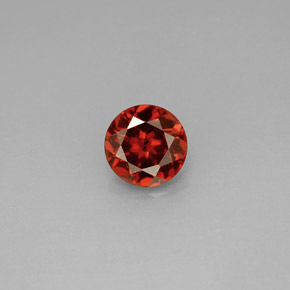 Натуральный красный альмандиновый гранат 0,98 карата огранка круг, чистота VS