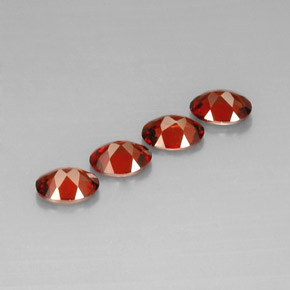  карата, натуральный Красный Гранат Альмандин, Огранка Овал, Чистота VS