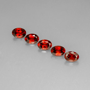  карата, натуральный Красный Гранат Альмандин, Огранка Овал, Чистота VS
