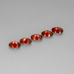  карата, натуральный Красный Гранат Альмандин, Огранка Овал, Чистота VS