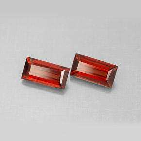 Натуральный темно-красный альмандиновый гранат  карата багет, VVS-VS