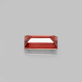 1.17 карата, натуральный Оранжево-Красный Гранат Альмандин, Огранка Багет, Чистота VS