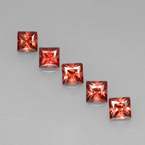  карата, натуральный Красный Гранат Альмандин, Квадрат, Чистота VVS