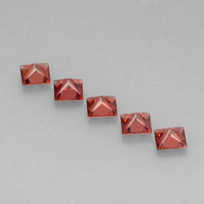  карата, натуральный Красный Гранат Альмандин, Квадрат, Чистота VVS