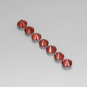  карата, натуральный Темно-красный Гранат Альмандин, Огранка Круг, VVS-VS