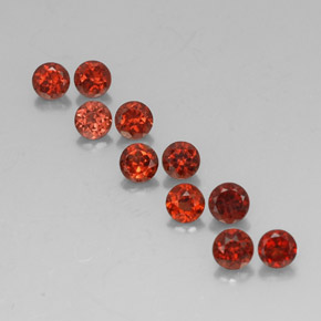  карата, натуральный Красный Гранат Альмандин, Огранка Круг, VVS-VS