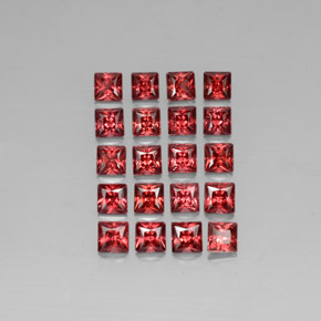  карата, натуральный Красный Гранат Альмандин, Квадрат, VVS-VS