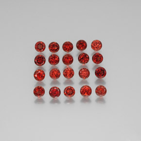  карата, натуральный Красный Гранат Альмандин, Огранка Круг, Чистота VS