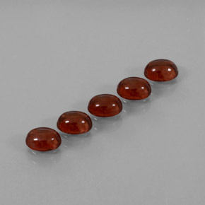  карата, натуральный Красный Гранат Альмандин, Огранка Овал, Прозрачный