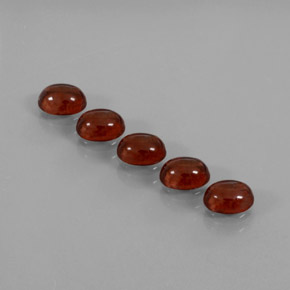  карата, натуральный Красный Гранат Альмандин, Огранка Овал, Прозрачный