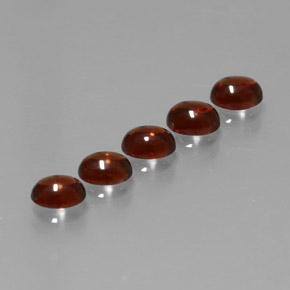 2.58 карата, натуральный Красный Гранат Альмандин, Огранка Овал, Прозрачный