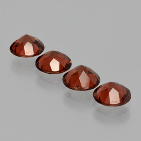  карата, натуральный Красный Гранат Альмандин, Огранка Круг, Чистота VS