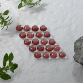 Натуральный Красный Гранат Альмандин 3,24 карата Огранка Круг, Прозрачный