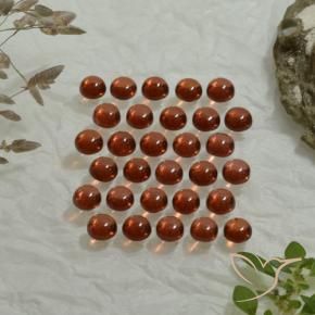 4.98 карата, натуральный Темно-розово-красный Гранат Альмандин, Огранка Круг, Прозрачный