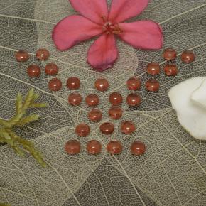 4.27 карата, натуральный Средне-темно-красный Гранат Альмандин, Огранка Круг, Прозрачный