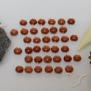 5.88 карата, натуральный Средний красный Гранат Альмандин, Круглый, Прозрачный