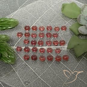 5.95 карата, натуральный Светло-алый красный Гранат Альмандин, Круглый, Прозрачный
