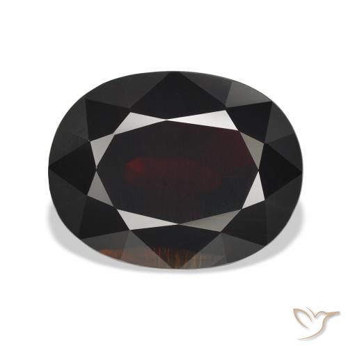 20.68ct Натуральный Темно-красный Гранат Альмандин, Овал, Чистота VS