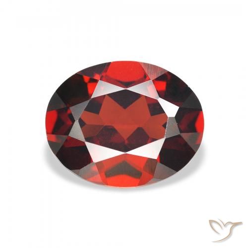 2.98ct Натуральный Средний красный Гранат Альмандин, Овал, VVS-VS