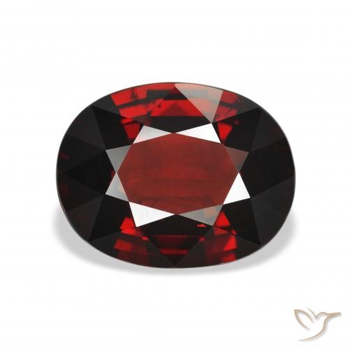 4.28ct Натуральный Темно-красный Гранат Альмандин, Овал, Чистота VS