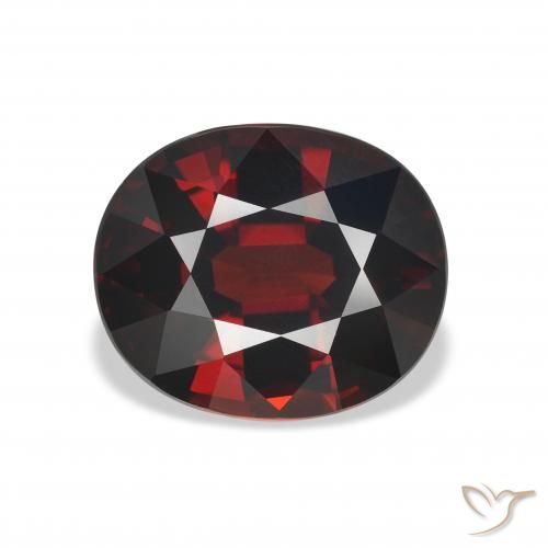 5.22ct Натуральный Темно-красный Гранат Альмандин, Овал, Чистота VVS