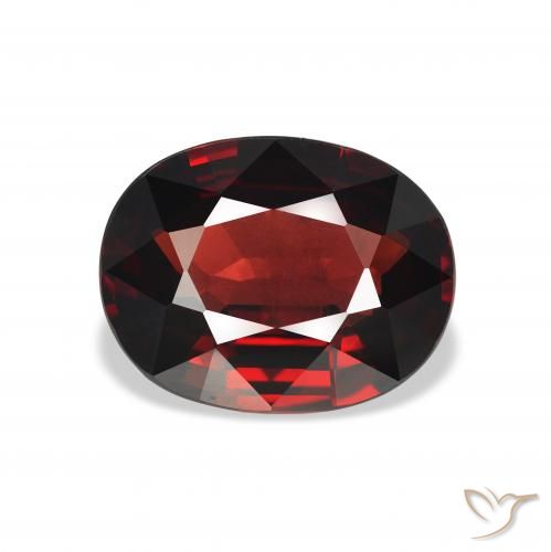 4.59ct Натуральный Темно-красный Гранат Альмандин, Овал, Чистота VVS
