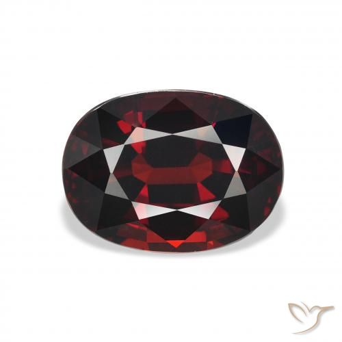 5.80ct Натуральный Черновато-красный Гранат Альмандин, Овал, Чистота VVS