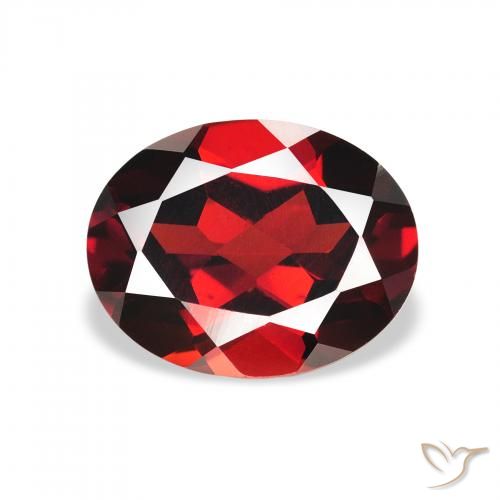 2.25ct Натуральный Темно-красный Гранат Альмандин, Овал, Чистота VS