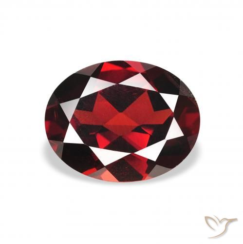 2.24ct Натуральный Темно-красный Гранат Альмандин, Овал, Чистота VS