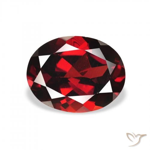 2.14ct Натуральный Темно-красный Гранат Альмандин, Овал, Чистота VS