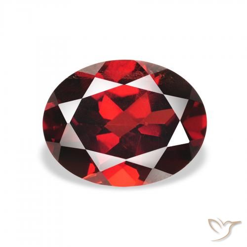 2.33ct Натуральный Темно-красный Гранат Альмандин, Овал, Чистота VS