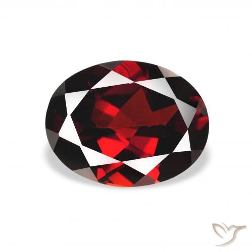2.30ct Натуральный Темно-красный Гранат Альмандин, Овал, Чистота VS