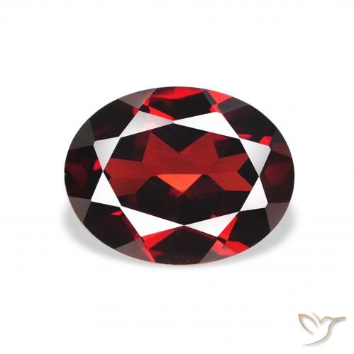 2.37ct Натуральный Темно-красный Гранат Альмандин, Овал, VVS-VS