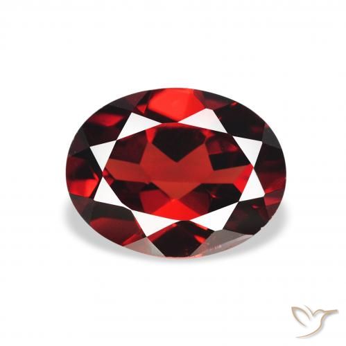 1.94ct Натуральный Темно-красный Гранат Альмандин, Овал, Чистота VS