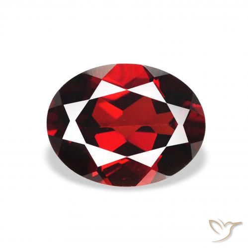 2.25ct Натуральный Темно-красный Гранат Альмандин, Овал, Чистота VS