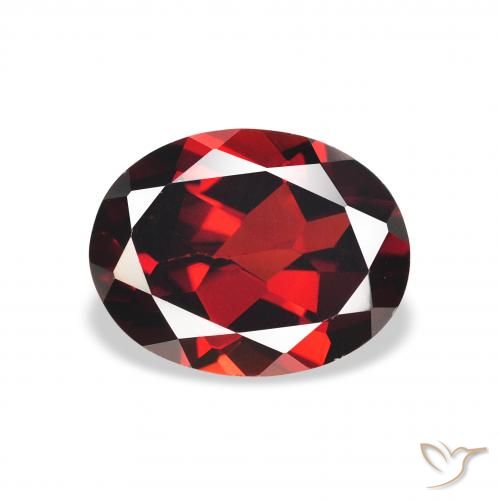 1.94ct Натуральный Темно-красный Гранат Альмандин, Овал, Чистота VS