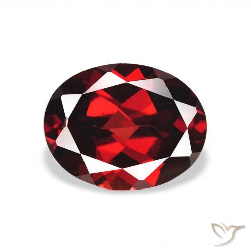 2.30ct Натуральный Темно-красный Гранат Альмандин, Овал, Чистота VS