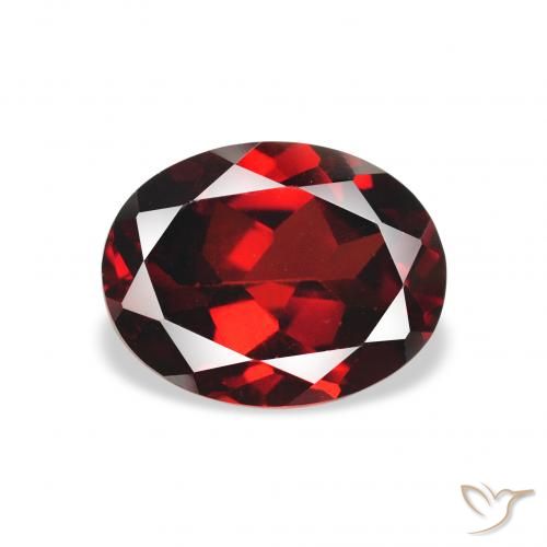 2.23ct Натуральный Темно-красный Гранат Альмандин, Овал, Чистота VS