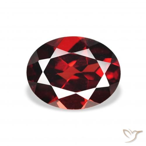 2.15ct Натуральный Темно-красный Гранат Альмандин, Овал, VVS-VS