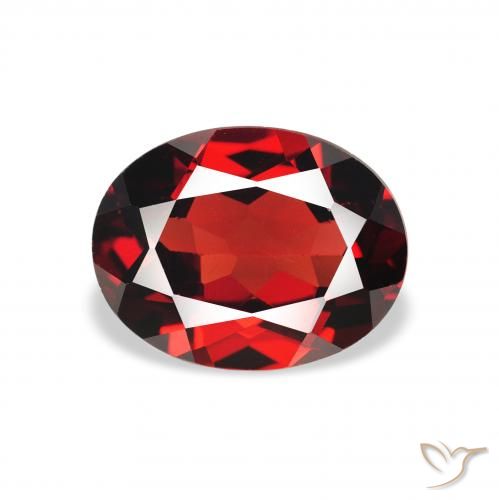 1.94ct Натуральный Темно-красный Гранат Альмандин, Овал, VVS-VS