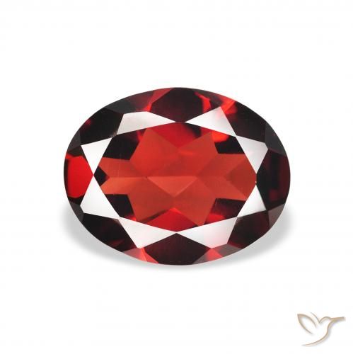 1.79ct Натуральный Темно-красный Гранат Альмандин, Овал, VVS-VS