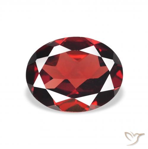 1.98ct Натуральный Темно-красный Гранат Альмандин, Овал, VVS-VS