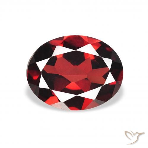 1.95ct Натуральный Темно-красный Гранат Альмандин, Овал, VVS-VS
