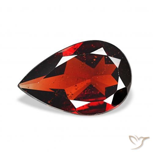 2.51ct Темно-красный Гранат Альмандин, Форма груши, Чистота VS